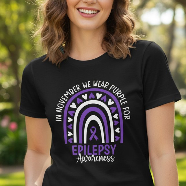 November Bär Lila Epilepsi Medvetenhet T Shirt (Skapare uppladdad)