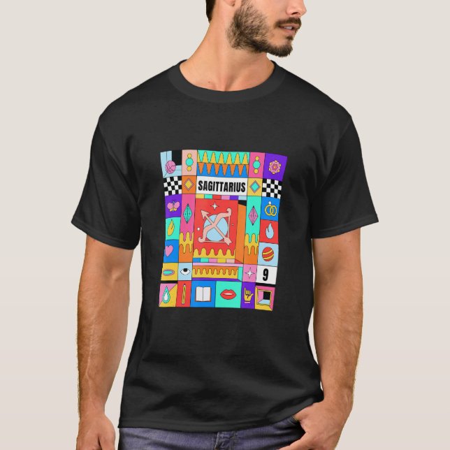November Birthday December Zodiac Sign Sagittarius T Shirt (Framsida)