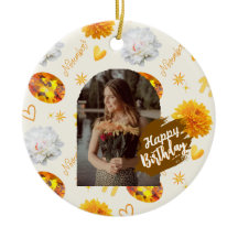 November Birthstone & Flower Custom Birthday