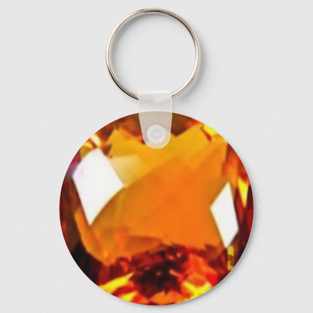 November Birthstone-Golden Citrine av Sharles Nyckelring (Framsida)