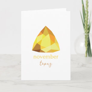 November Birthstone Topaz Kort