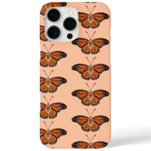 November Citrine Monarch Butterfly Mönster Design