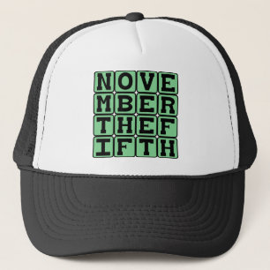 November den femte, Guy Fawkes-dagen Truckerkeps