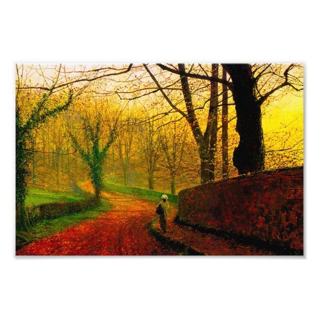 November Eftermiddag Stapleton Park Grimshaw Fototryck (Framsidan)