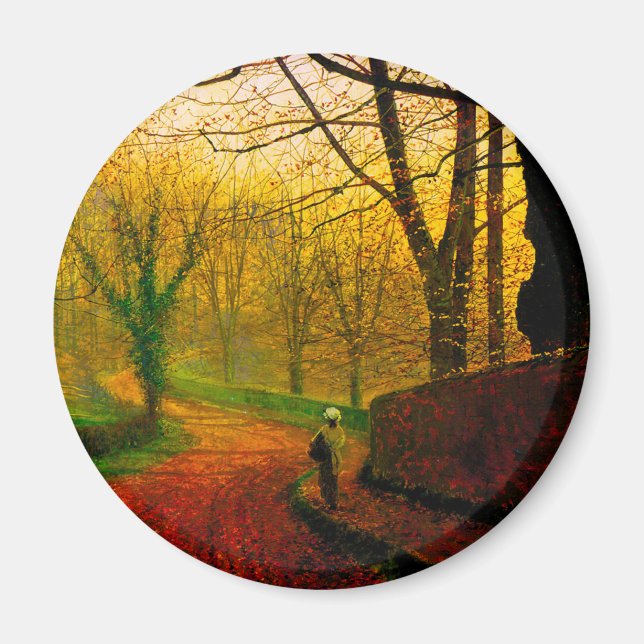November Eftermiddag Stapleton Park Grimshaw Magnet (Framsidan)