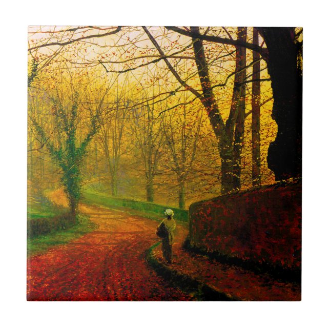 November Eftermiddagstid Stapleton Park Grimshaw Kakelplatta (Framsidan)