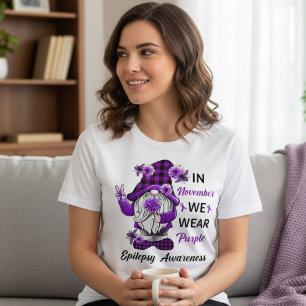 November Epilepsi Medvetenhet Tomte T Shirt