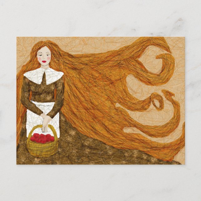 November flicka vykort (Framsida)