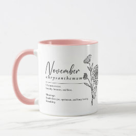 november Flower Chrysanthemum minimum Mugg
