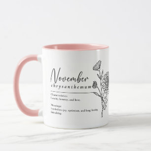 november Flower Chrysanthemum minimum Mugg