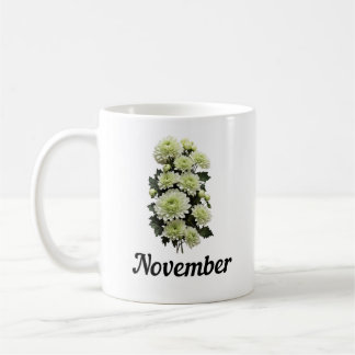 November Flower Mugg, Birthday Flower Mugg