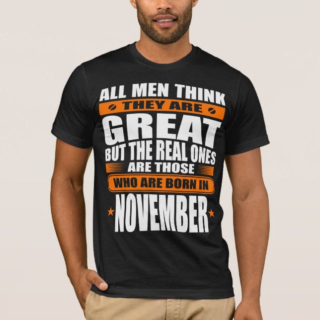 November födelsedag t shirt (Framsida)