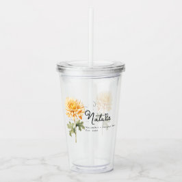 November födelsemånad Flower Chrysanthemum Take Away Mugg