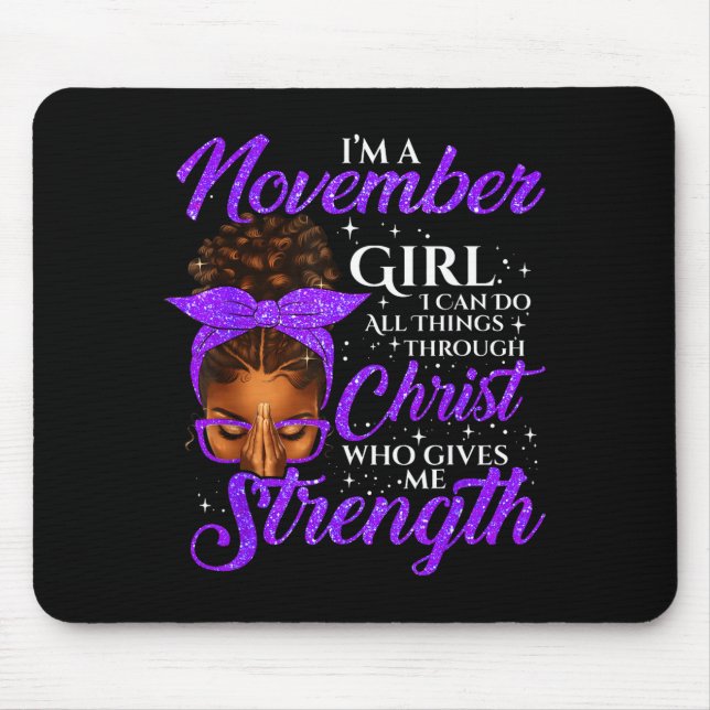 November Girl Birthday Black Women Afro Christian  Musmatta (Framsidan)