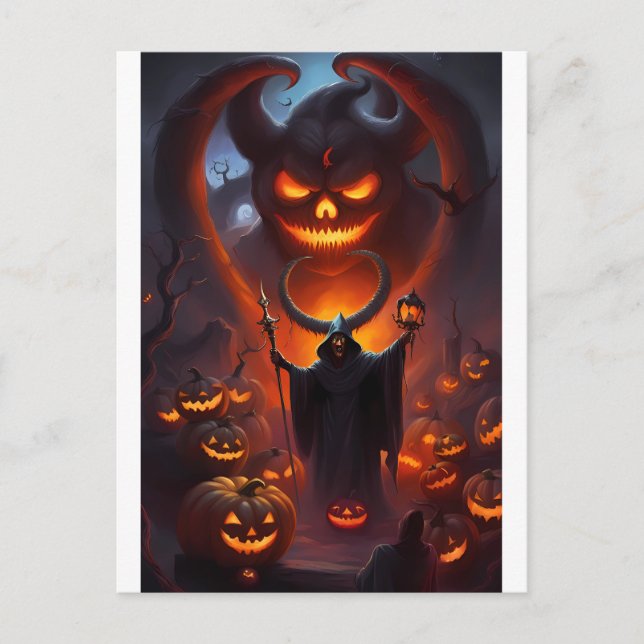November Halloween Vykort (Framsida)