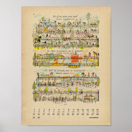 November Happy Notes Kalender 2022 Affisch