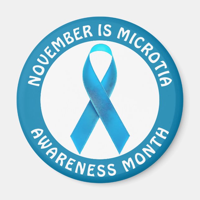 November is Microtia Awareness Month  Magnet (Framsidan)