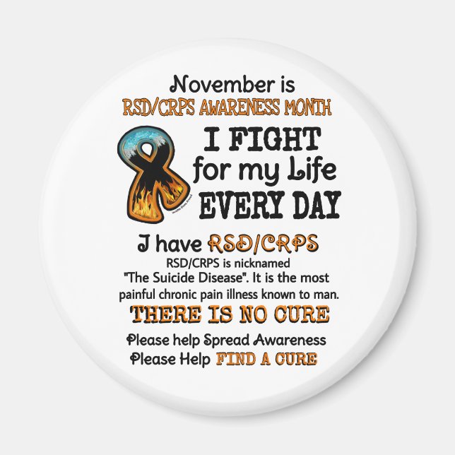 November...jag slåss magnet (Framsidan)