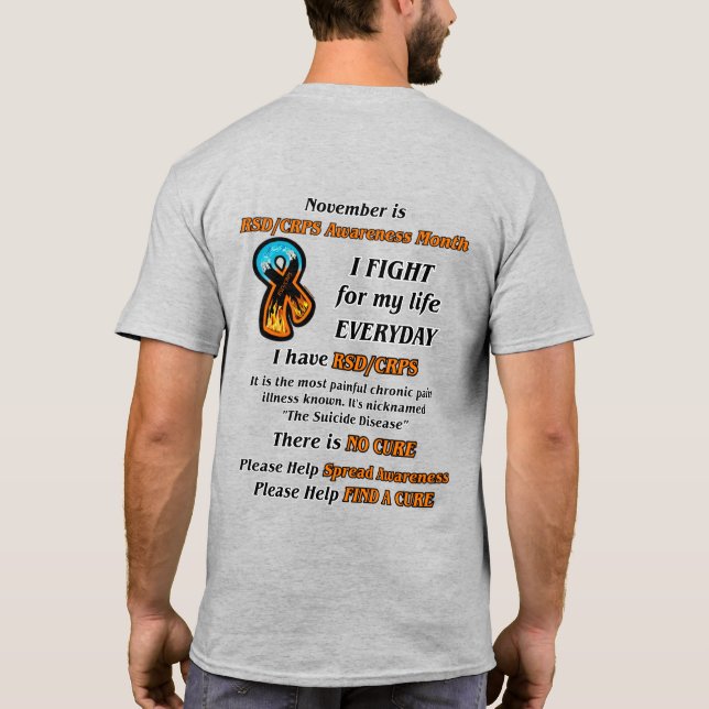 November...jag slåss t shirt (Baksida)