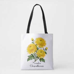 November Krysantemum Blommor Tygkasse