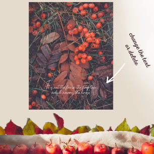 November mönster poster