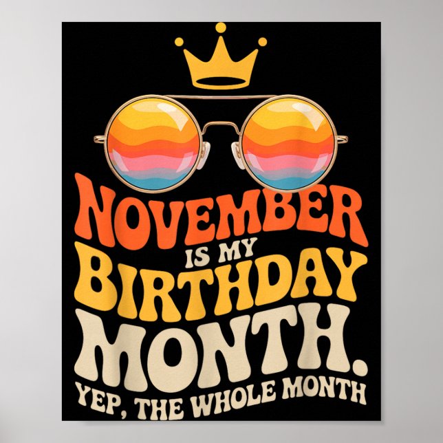 November My Birthday For New Year 2026  Poster (Framsidan)