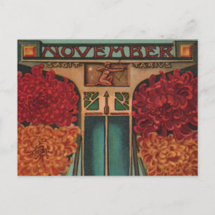 November - Sagittarius Vykort