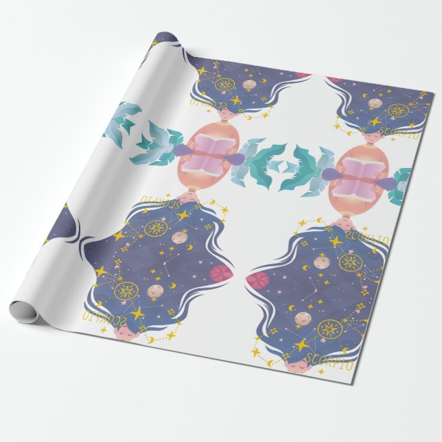 November Scorpio Presentpapper (Utrullad)