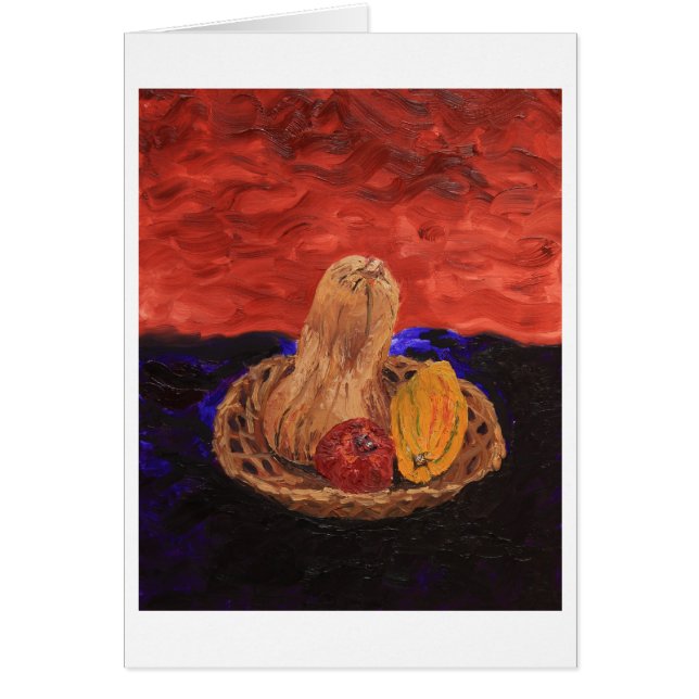 November skörd hälsningskort (Framsidan)