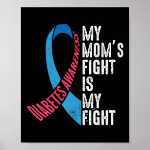November T1d Medvetenhet om Mamma Fight My Fight D Poster