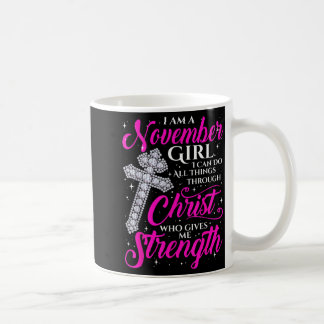 November Tjej Roligt Citat Kristna Kaffemugg