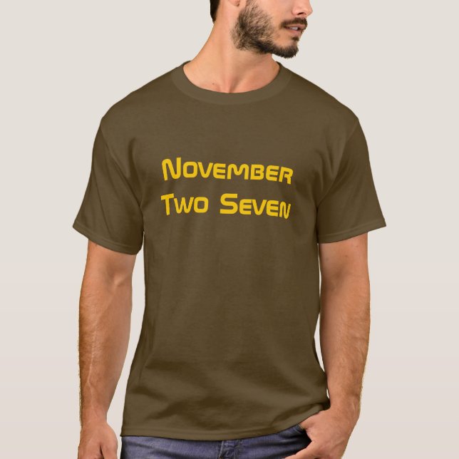 November två sju tröja (Framsida)