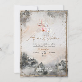 November Wedding Invitation Inbjudningar