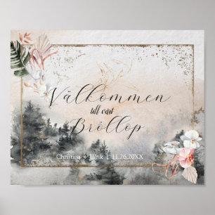November Wedding Invitation Inbjudningar Poster
