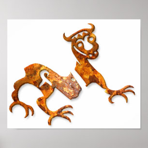 Novgorod Dragon Rust Poster