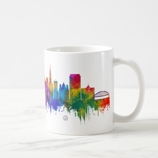 Novi Ledsen Serbien Skyline Kaffemugg (Höger)