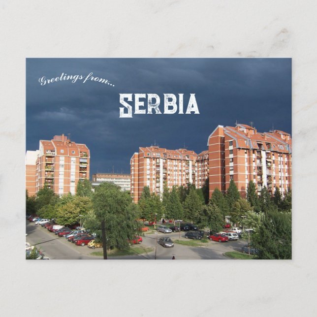 Novi Sad Serbien Vykort (Framsida)