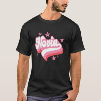 Novia Brud Spansk Latina Bröllop Retro Sängkammare T Shirt