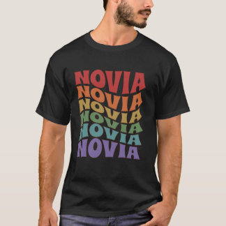 Novia Brud Spansk Latina Sängkammarparty Groo T Shirt
