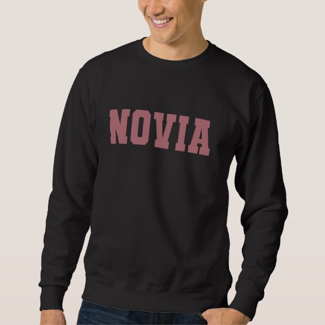 Novia Brud Spansk Latina Sjungbrudskväll Bröllopsk Lång Ärmad Tröja (Framsida)