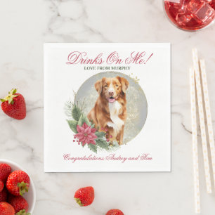 Novia Scotia Anka Tolling Retriever Bröllop Napkin Pappersservett