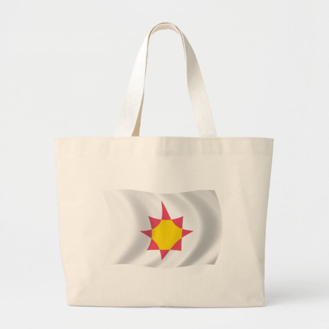 Novial Flag Tote Bag Jumbo Tygkasse (Framsidan)
