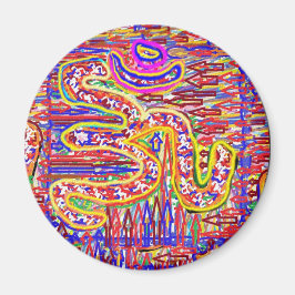 NOVINO OM Mantra - Högenergiakrylkonst Magnet