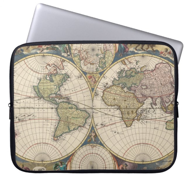 Novissima Totius Terrarum Orbis Tabula Laptop Fodral (Framsidan)