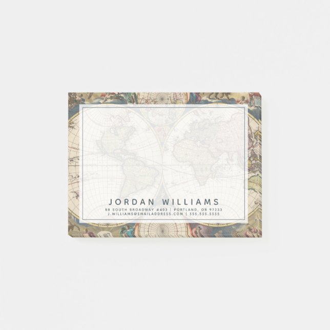 Novissima Totius Terrarum Orbis Tabula Post-it Block (Framsida)