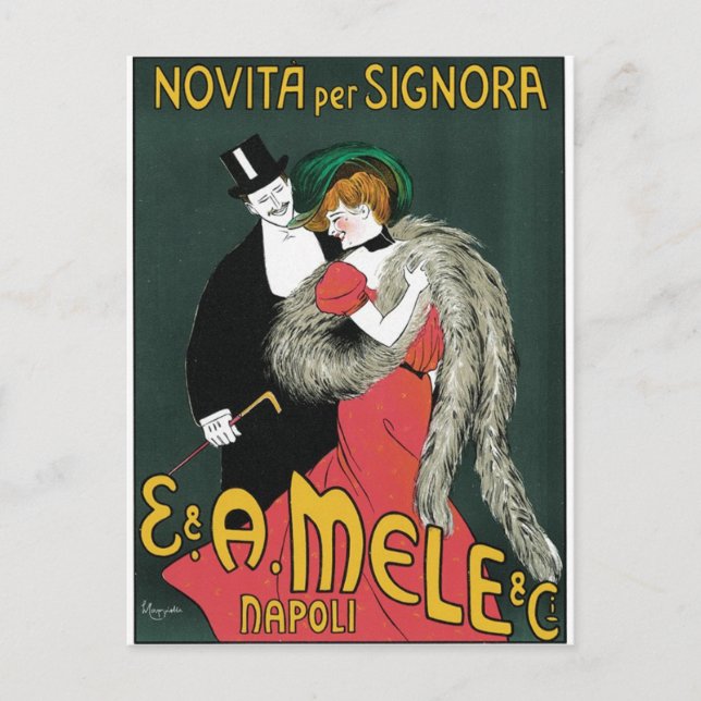 Novita per Signora av Leonetto Cappiello Vykort (Framsida)