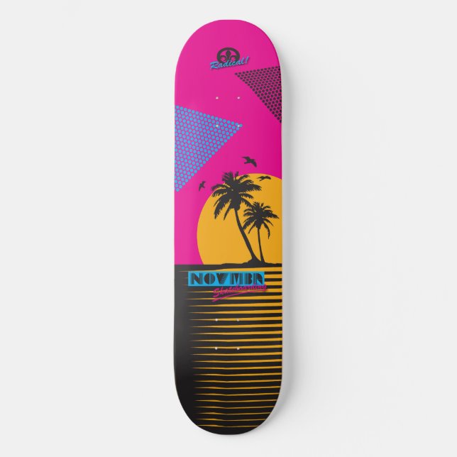 Novmbr Sunset Skateboard Bräda 19,5 Cm (Framsida)