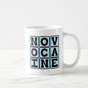 Novokain, tandbedövningsmedel kaffemugg