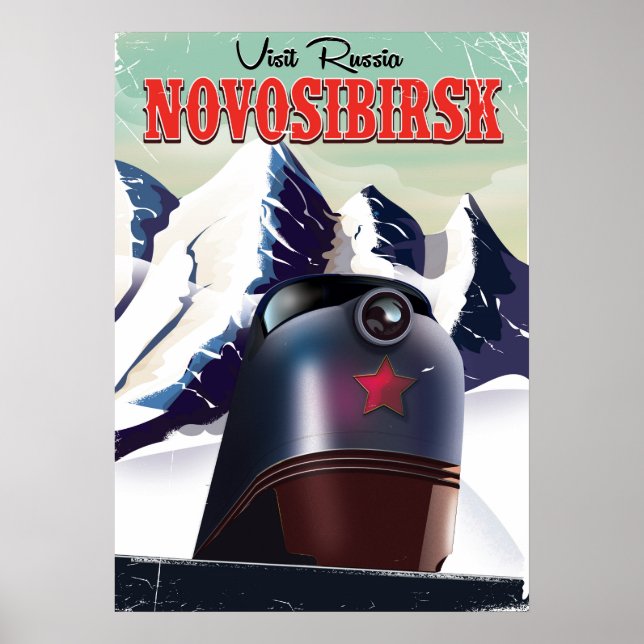 Novosibirsk lokomotiv resemotiv affisch (Framsidan)