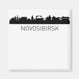 Novosibirsk Ryssland Cityscape Magnet